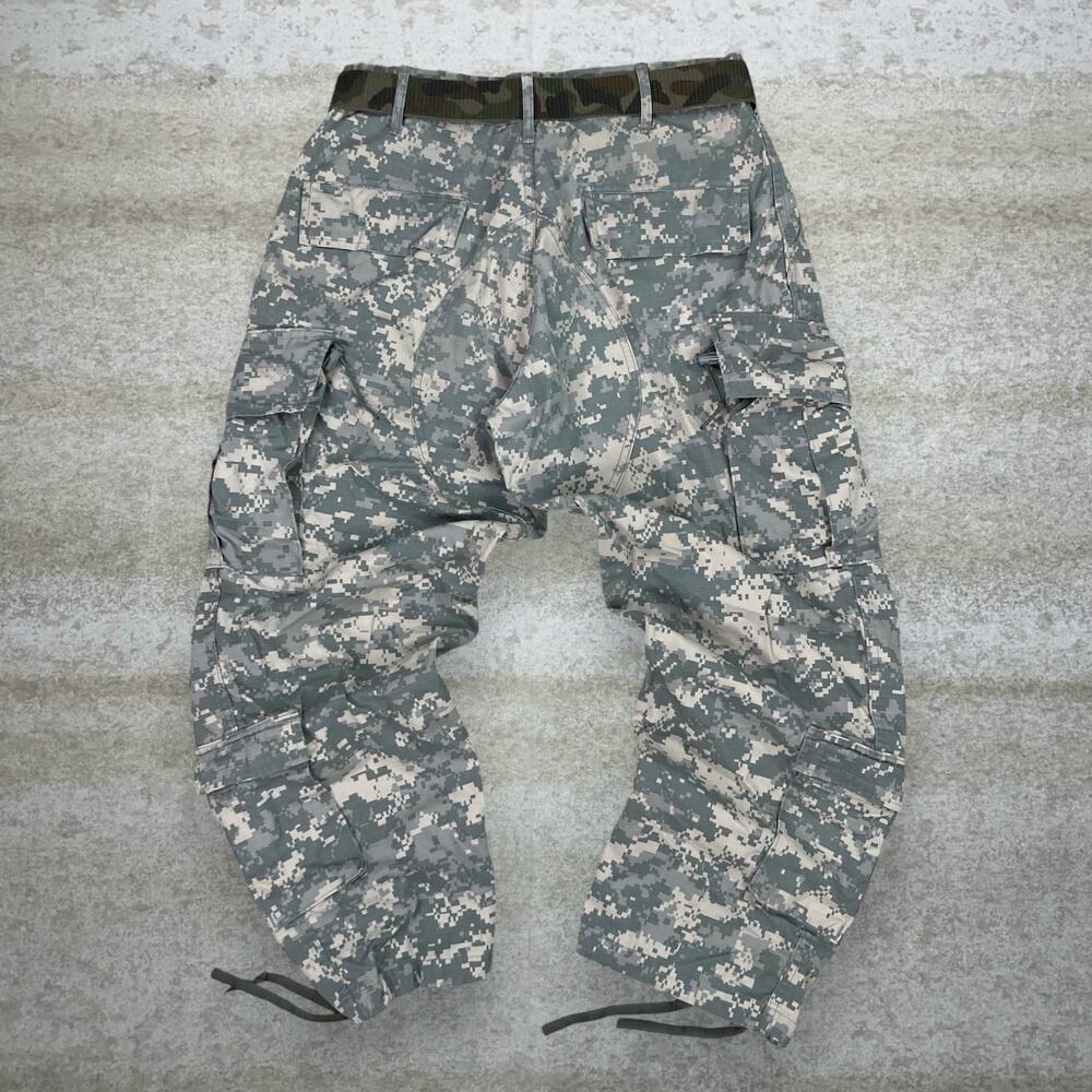 Vintage 90s Military Tactical Pants 32x26 Baggy Wide Leg Digital Camo Medium